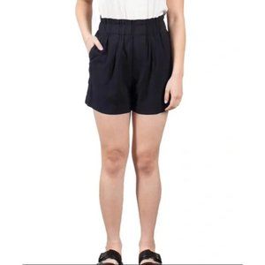 Mauby NWT Paper Bag Short Size XL in Black Retail $79